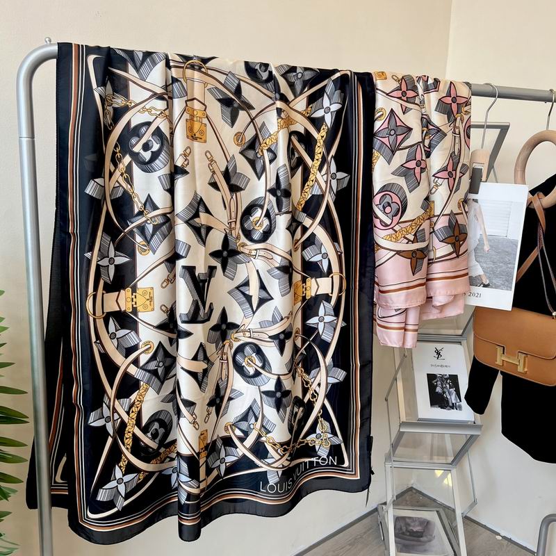 LV silk scarf 90-180cm E06